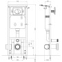 Cisterna alta oculta 11 L 41x14x (110-125) cm
