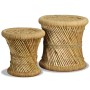 Kitchen stools 2 units bamboo and jute by vidaXL, Folding stools and chairs - Ref: Foro24-244221, Price: 67,64 €, Discount: %