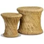 Küchenhocker 2 Einheiten Bambus und Jute von vidaXL, Klapphocker und Stühle - Ref: Foro24-244221, Preis: 67,91 €, Rabatt: %