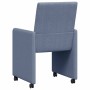 Sillas de comedor 2 pcs Azul 57 x 66 x 94 cm Telas de pana