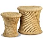 Kitchen stools 2 units bamboo and jute by vidaXL, Folding stools and chairs - Ref: Foro24-244221, Price: 67,64 €, Discount: %