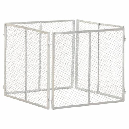 Compostador de jardín hierro galvanizado 85x85x70 cm