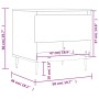 Weißer Couchtisch aus Holzwerkstoff, 50 x 46 x 50 cm von vidaXL, Couchtisch - Ref: Foro24-830892, Preis: 37,27 €, Rabatt: %
