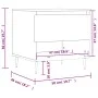 Weißer Couchtisch aus Holzwerkstoff, 50 x 46 x 50 cm von vidaXL, Couchtisch - Ref: Foro24-830892, Preis: 36,93 €, Rabatt: %
