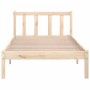 Solid pine wood bed frame 90x200 cm by vidaXL, Beds and slatted bases - Ref: Foro24-810067, Price: 65,75 €, Discount: %