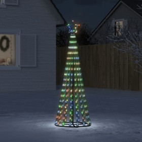 Árbol de Navidad cono de luz 275 LEDs de colores 180 cm