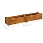 Gartenbett aus Akazienholz 150x30x25 cm von vidaXL, Töpfe und Pflanzgefäße - Ref: Foro24-42567, Preis: 112,46 €, Rabatt: %