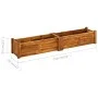 Gartenbett aus Akazienholz 150x30x25 cm von vidaXL, Töpfe und Pflanzgefäße - Ref: Foro24-42567, Preis: 106,73 €, Rabatt: %