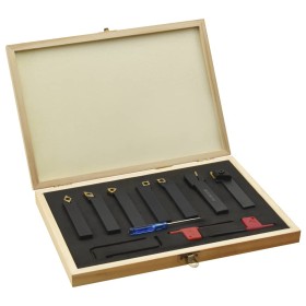 Wendeschneidplatten-Drehmeißelsatz 12-tlg. 16x16mm 100mm von vidaXL, Fräsmaschinen - Ref: Foro24-146719, Preis: 118,82 €, Rab...