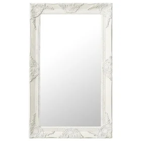 White baroque style wall mirror 50x80 cm by vidaXL, Mirrors - Ref: Foro24-320320, Price: 61,21 €, Discount: %