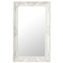 White baroque style wall mirror 50x80 cm by vidaXL, Mirrors - Ref: Foro24-320320, Price: 62,58 €, Discount: %