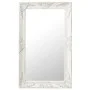 White baroque style wall mirror 50x80 cm by vidaXL, Mirrors - Ref: Foro24-320320, Price: 61,21 €, Discount: %