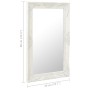 Weißer Wandspiegel im Barockstil 50x80 cm von vidaXL, Spiegel - Ref: Foro24-320320, Preis: 62,58 €, Rabatt: %