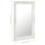 White baroque style wall mirror 50x80 cm by vidaXL, Mirrors - Ref: Foro24-320320, Price: 61,21 €, Discount: %