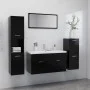 Badmöbel-Set aus schwarzem Holzwerkstoff von vidaXL, Badezimmermöbel - Ref: Foro24-3070929, Preis: 188,25 €, Rabatt: %