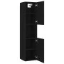 Badmöbel-Set aus schwarzem Holzwerkstoff von vidaXL, Badezimmermöbel - Ref: Foro24-3070929, Preis: 188,25 €, Rabatt: %