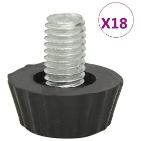 Verstellbare Möbelbeine M8 18 Einheiten schwarz von vidaXL, Gartenmöbelzubehör - Ref: Foro24-315594, Preis: 14,34 €, Rabatt: %