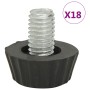 Verstellbare Möbelbeine M8 18 Einheiten schwarz von vidaXL, Gartenmöbelzubehör - Ref: Foro24-315594, Preis: 19,32 €, Rabatt: %
