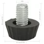 Adjustable furniture legs M8 18 units black by vidaXL, Garden furniture accessories - Ref: Foro24-315594, Price: 14,34 €, Dis...