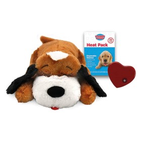 Snuggle Puppy Perrito de peluche para perros y latido marrón y