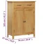 Schuhregal aus massivem Eichenholz, 76 x 37 x 105 cm von vidaXL, Schuhregale und Schuhorganisatoren - Ref: Foro24-247460, Pre...