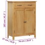 Solid oak wood shoe rack 76x37x105 cm by vidaXL, Shoe racks and shoe organizers - Ref: Foro24-247460, Price: 329,23 €, Discou...