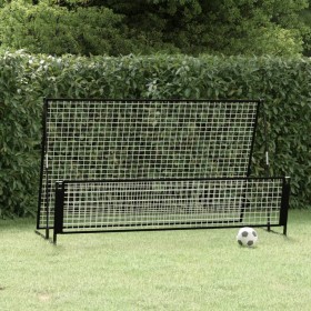 Soccer goal with rebounder 2 in 1 steel 202x104x120 cm by vidaXL, soccer goals - Ref: Foro24-93373, Price: 88,12 €, Discount: %