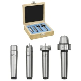 Tailstocks for wood lathe 4 pieces steel MT2 by vidaXL, Clamps and screws - Ref: Foro24-146687, Price: 41,55 €, Discount: %