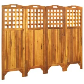 4-teiliger Paravent aus massivem Akazienholz, 161 x 2 x 120 cm von vidaXL, Raumteiler - Ref: Foro24-311879, Preis: 125,94 €, ...