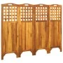 4-teiliger Paravent aus massivem Akazienholz, 161 x 2 x 120 cm von vidaXL, Raumteiler - Ref: Foro24-311879, Preis: 125,91 €, ...