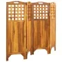 Biombo de 4 paneles madera maciza de acacia 161x2x120 cm de vidaXL, Divisores de ambientes - Ref: Foro24-311879, Precio: 125,...