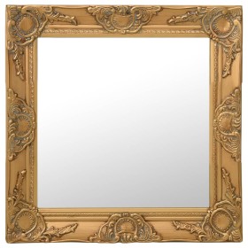 Golden baroque style wall mirror 50x50 cm by vidaXL, Mirrors - Ref: Foro24-320313, Price: 47,95 €, Discount: %