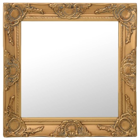 Golden baroque style wall mirror 50x50 cm by vidaXL, Mirrors - Ref: Foro24-320313, Price: 47,95 €, Discount: %