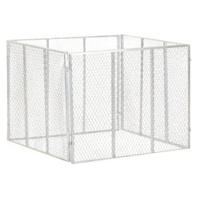Compostador de jardín hierro galvanizado 100x100x77 cm