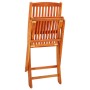 Set de comedor de jardín plegable 5 pzas madera eucalipto de vidaXL, Conjuntos de jardín - Ref: Foro24-3087153, Precio: 295,5...