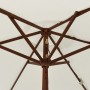 Garden umbrella with sand-colored wooden pole 196x231 cm by vidaXL, Umbrellas - Ref: Foro24-363159, Price: 65,04 €, Discount: %