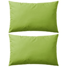 Outdoor-Kissen 2 Einheiten 60x40 cm apfelgrün von vidaXL, Kissen - Ref: Foro24-132292, Preis: 43,52 €, Rabatt: %