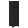 Gabinete de Baño Negro 30,5 x 30 x 101 cm Madera contrachapada