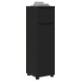 Gabinete de Baño Negro 30,5 x 30 x 101 cm Madera contrachapada