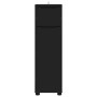 Gabinete de Baño Negro 30,5 x 30 x 101 cm Madera contrachapada