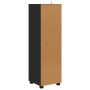 Gabinete de Baño Negro 30,5 x 30 x 101 cm Madera contrachapada