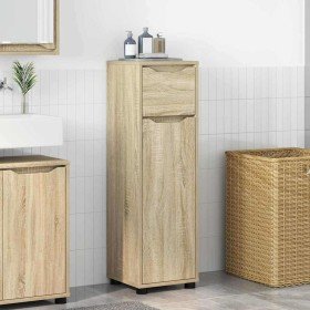 Gabinete de Baño con cajón Roble Sonoma 30,5 x 30 x 101 cm en Tocadores de baño | Comprar online en Foro24