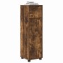 Gabinete de Baño con cajón Roble ahumado 30,5 x 30 x 101 cm