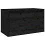 Armario de pared madera maciza de pino negro 60x30x35 cm de vidaXL, Estantes y estanterías - Ref: Foro24-813453, Precio: 53,9...
