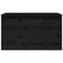Solid black pine wood wall cabinet 60x30x35 cm by vidaXL, Shelves and shelves - Ref: Foro24-813453, Price: 54,63 €, Discount: %