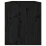 Solid black pine wood wall cabinet 60x30x35 cm by vidaXL, Shelves and shelves - Ref: Foro24-813453, Price: 54,63 €, Discount: %