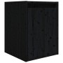 TV-Möbel 5-teilig aus massivem schwarzem Kiefernholz von vidaXL, TV-Möbel - Ref: Foro24-3100273, Preis: 193,76 €, Rabatt: %
