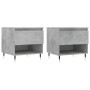 Coffee tables 2 pcs concrete gray engineered wood 50x46x50 cm by vidaXL, Coffee table - Ref: Foro24-830901, Price: 61,67 €, D...