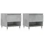 Coffee tables 2 pcs concrete gray engineered wood 50x46x50 cm by vidaXL, Coffee table - Ref: Foro24-830901, Price: 61,15 €, D...