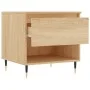 Coffee tables 2 pcs engineered wood Sonoma oak 50x46x50cm by vidaXL, Coffee table - Ref: Foro24-830899, Price: 61,15 €, Disco...